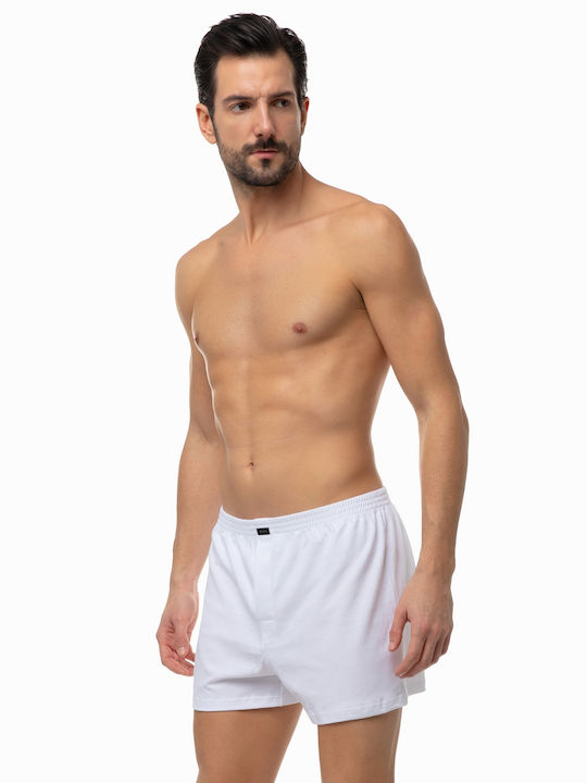 Minerva Men's Boxers 2Pack White