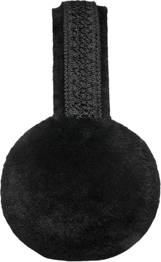 Γυναικείο Earmuff Πλεκτό σε Μαύρο χρώμα