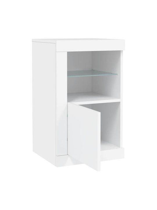 Rectangular Wooden Side Table White M37xL41xH67cm