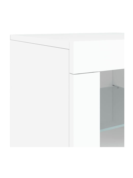 Rectangular Wooden Side Table White M37xL41xH67cm