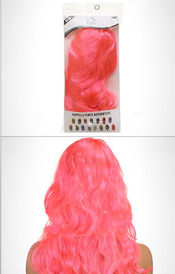 Carnival Wig Curly Pink