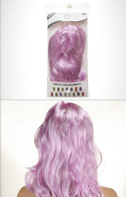 Carnival Wig Curly Purple