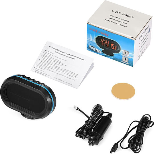 Factory Car Lighter Voltmeter, Thermometer and Clock Digital Instrument