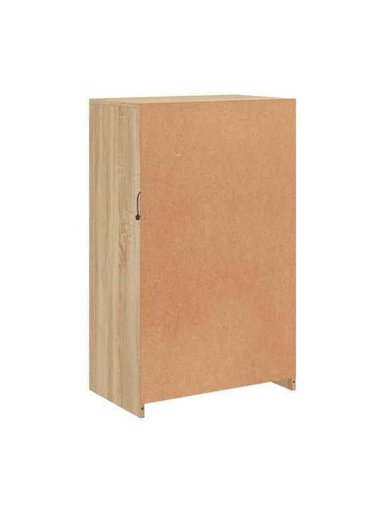 Masă Laterală Rectangulară Din Lemn Bej L41xL37xÎ67cm