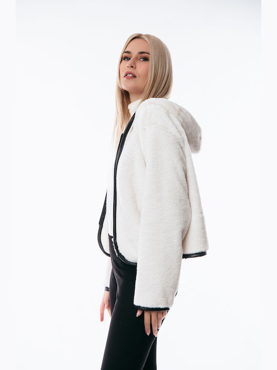 Women's Short Fur White
