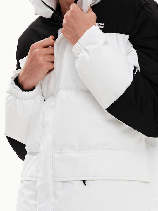 Winter Jacket Puffer Waterproof and Windproof White