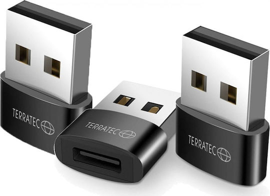 TerraTec C20 Konverter USB-A männlich zu USB-C weiblich 3Stück