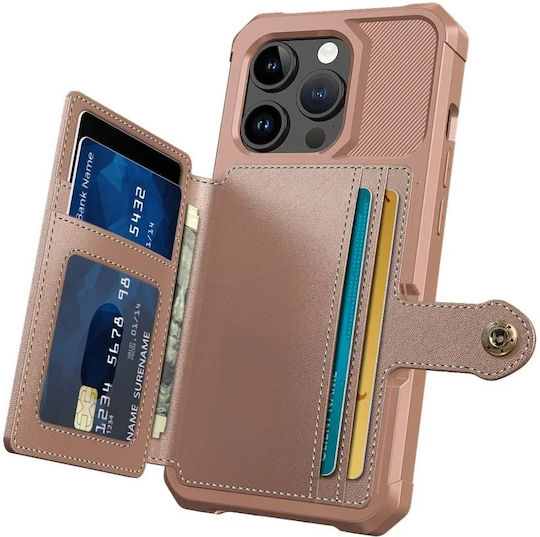 HappyCase Wallet Silicon 0.5mm Roz (iPhone 15 Pro)