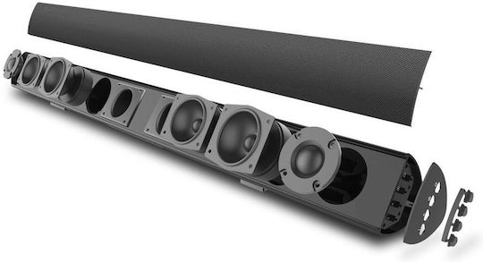 Nanoxia NXSB21CWW Саундбар 2.1 Bluetooth 120W с Безжичен Субуфер и Дистанционно Черен