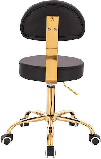 Salon Stools Räder Friseursalon- und Spa-Hocker Schwarz
