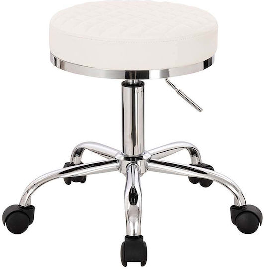 Salon Stools Wheeled Stool White 5420174