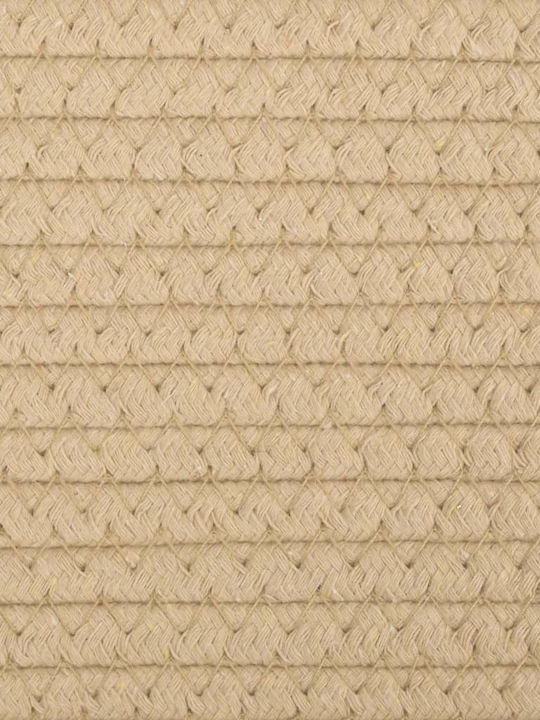vidaXL Laundry Basket Fabric Folding 55x55x36cm Beige