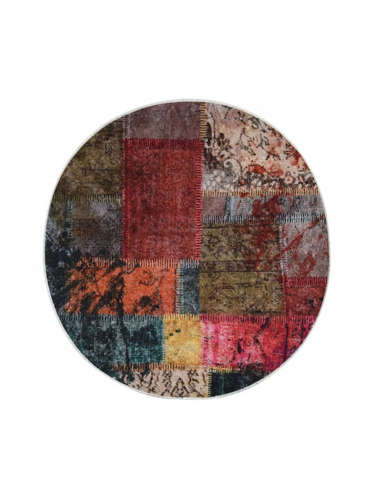 vidaXL Rug Round Colorful