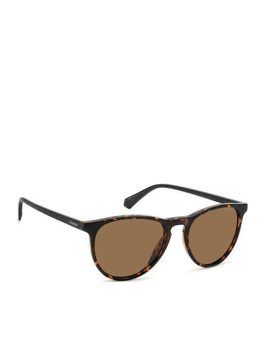 Polaroid Men's Sunglasses with Brown Tartaruga Plastic Frame and Brown Polarized Lens PLD4152/S 086/SP