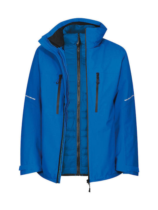 Herrenjacke X-Pro Evader III Regatta TRA156 Oxford Blau/Schwarz