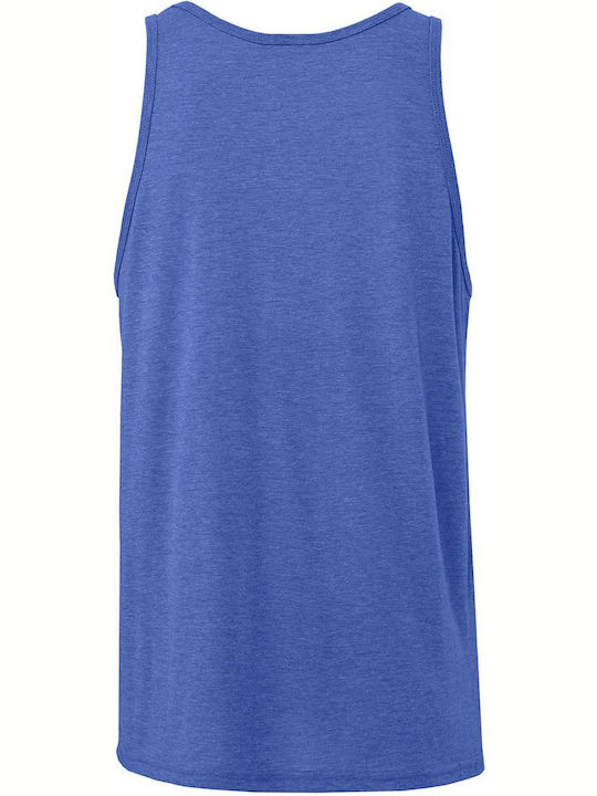 Unisex Jersey Tank Bella 3480 True Royal Triblend