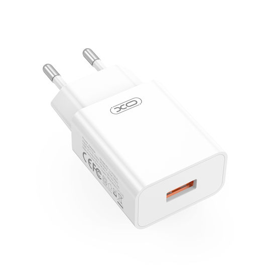 XO Charger Without Cable with USB-A Port 18W Whites (L127)