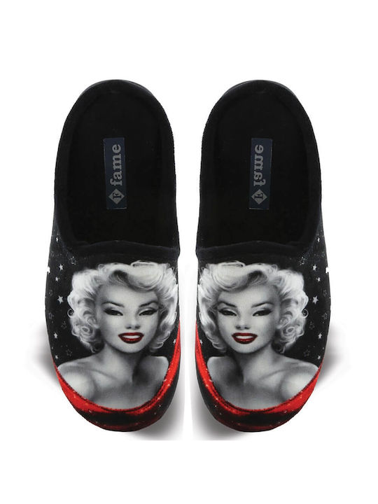 FAME Winter Women's Slippers in Black color