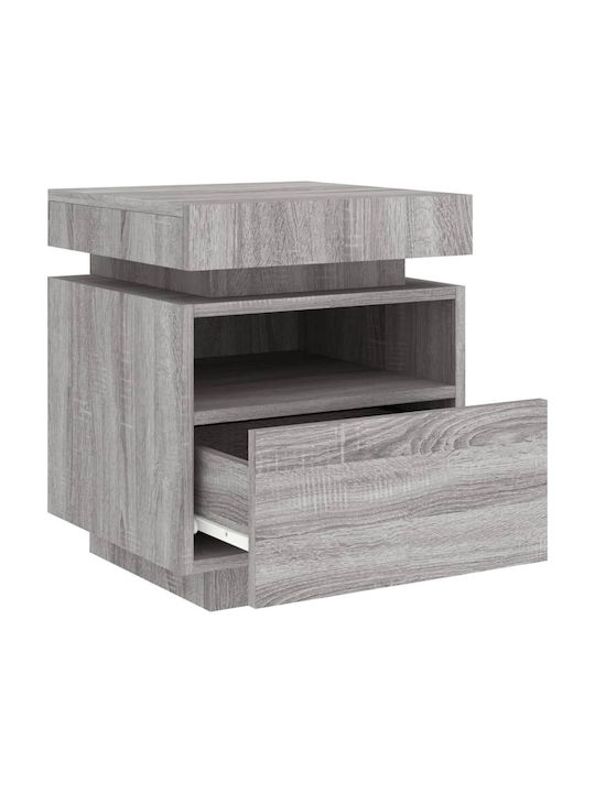 Wooden Gray Sonoma Bedside Tables 2 Pieces 40x39x48.5cm