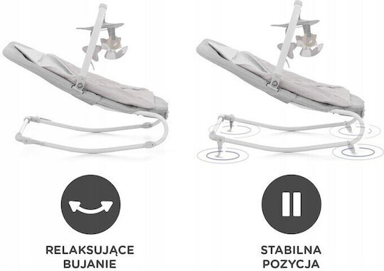 Kinderkraft Electric Relax pentru Bebeluși Felio 2 cu Vibrații Gri pentru Copil până la 9kg