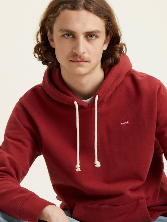 New Original Φούτερ με Κουκούλα Brick Red