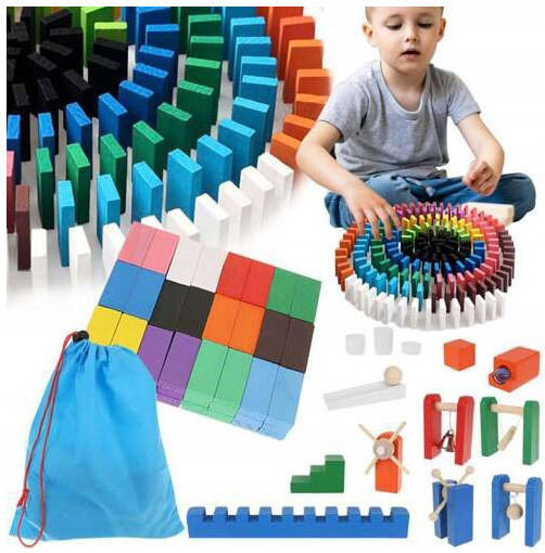 Настолна игра Ντόμινο 407 τμχ за 2+ играчи 3+ години (EN) Kruzzel