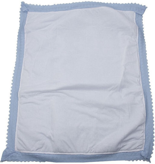 Papillon Kids Blanket Nursery Swaddling Blankets Knitted Light Blue 100x90cm