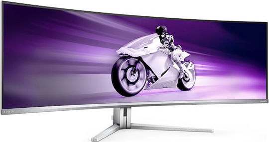 Evnia 49M2C8900 Ултраширок QD-OLED HDR Curved Gaming Монитор 48.9" 5120x1440 240Hz с Време на реакция 0.03ms GTG Бял