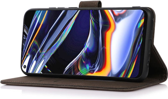 Khazneh Litchi Back Cover Leather Magnetic Brown (Google Pixel 8)