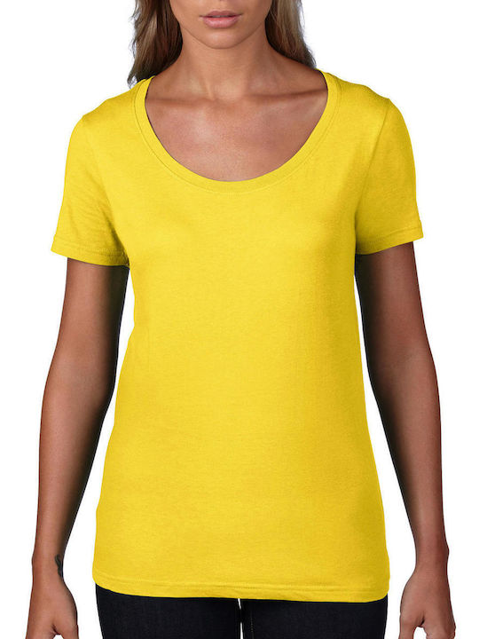 Anvil Women's Short Sleeve Promotional T-Shirt Lemon Zest