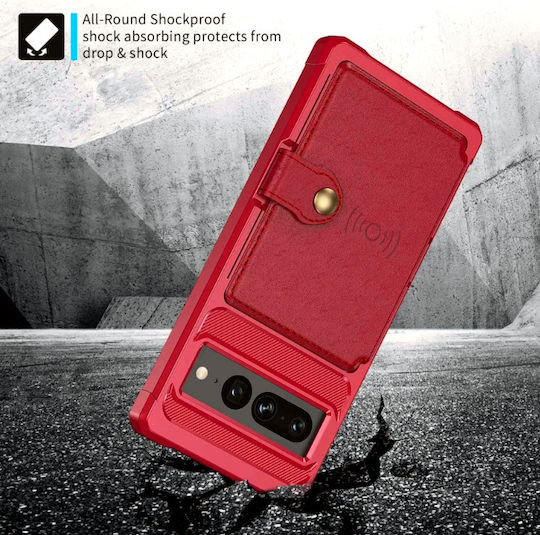 HappyCase Wallet Σιλικόνης 0.5mm Ροζ (Google Pixel 7 Pro)