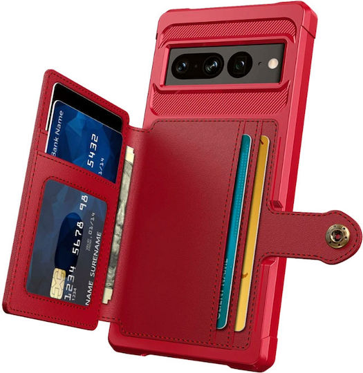 HappyCase Wallet Σιλικόνης 0.5mm Ροζ (Google Pixel 7 Pro)
