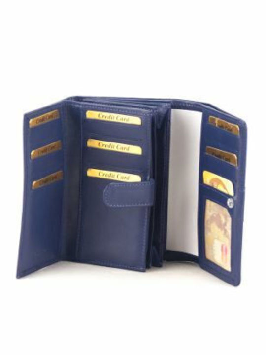 Large Leather Women's Wallet Classic Purple