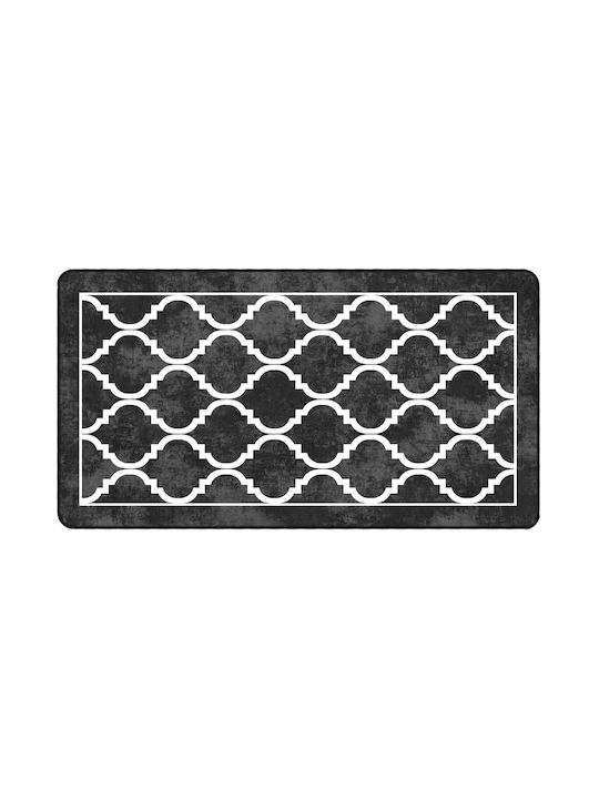 vidaXL Rug Rectangular Black and White