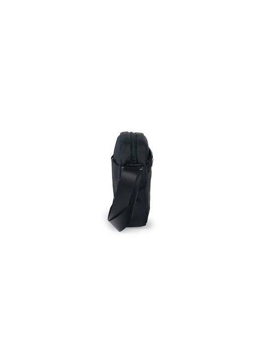 Cardinal Fabric Sling Bag with Zipper & Adjustable Strap Black 17x6x22cm