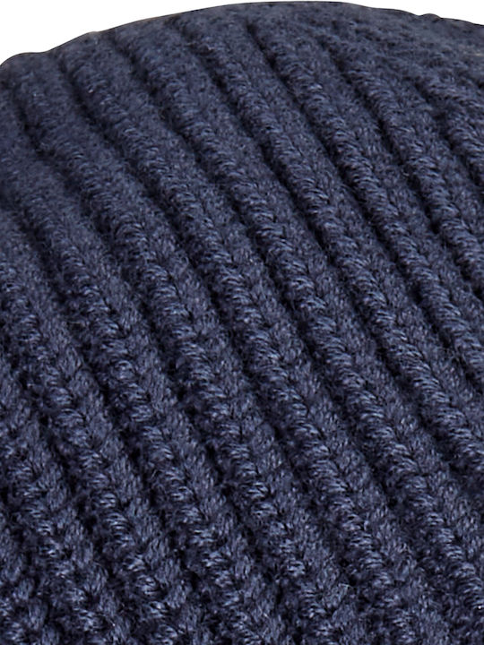 Beanie Unisex Σκούφος Πλεκτός σε Μπλε χρώμα