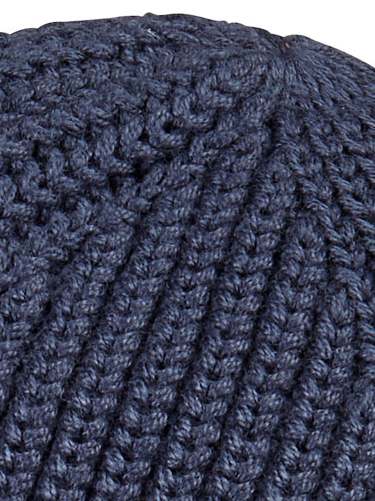 Beanie Unisex Σκούφος Πλεκτός σε Μπλε χρώμα