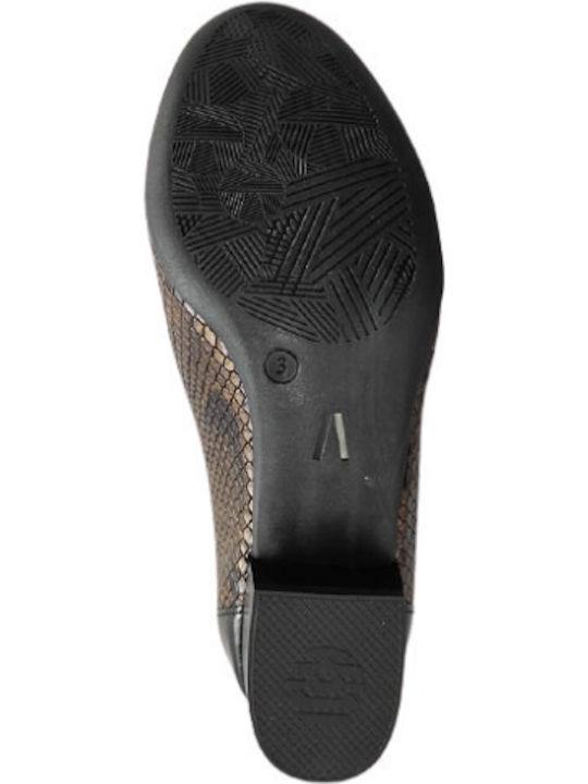 Pantofi balerini pentru femei Bronze Black