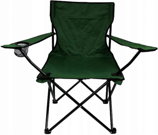 Gardenline Scaun de Plajă Neagră Impermeabil 50x50x80cm.