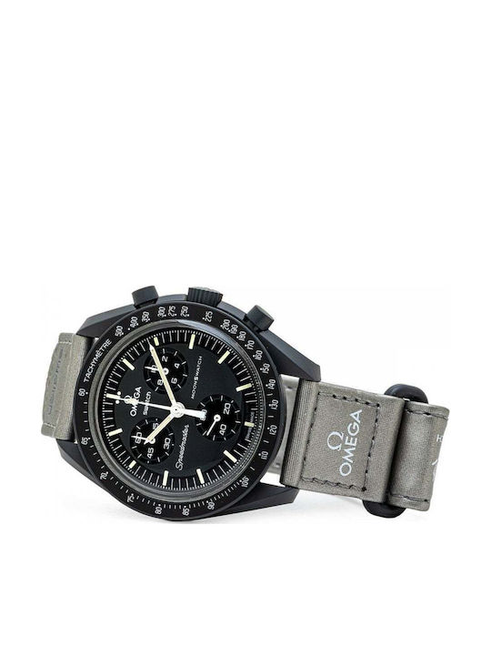Swatch Moonswatch Mission To Mercury Ceas Bărbați Cu Baterie Și