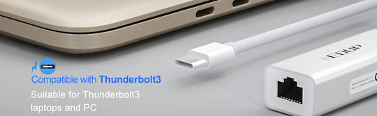 EDUP EP-9802 USB-C Network Adapter with Wired Gigabit Ethernet Connection