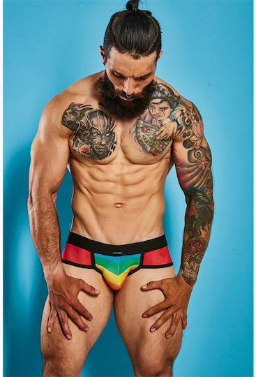Cut4Men Мъжки секси джокстрап Jockstrap Rainbow
