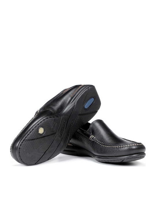 Men's Piele Moccasins Negru