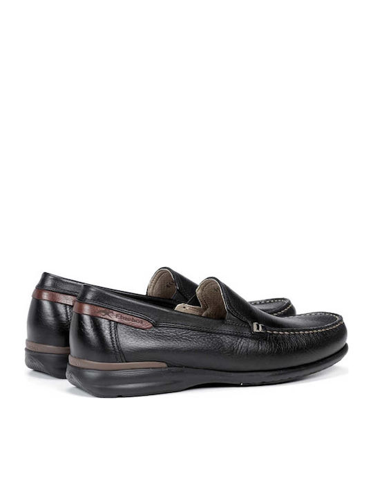 Men's Piele Moccasins Negru