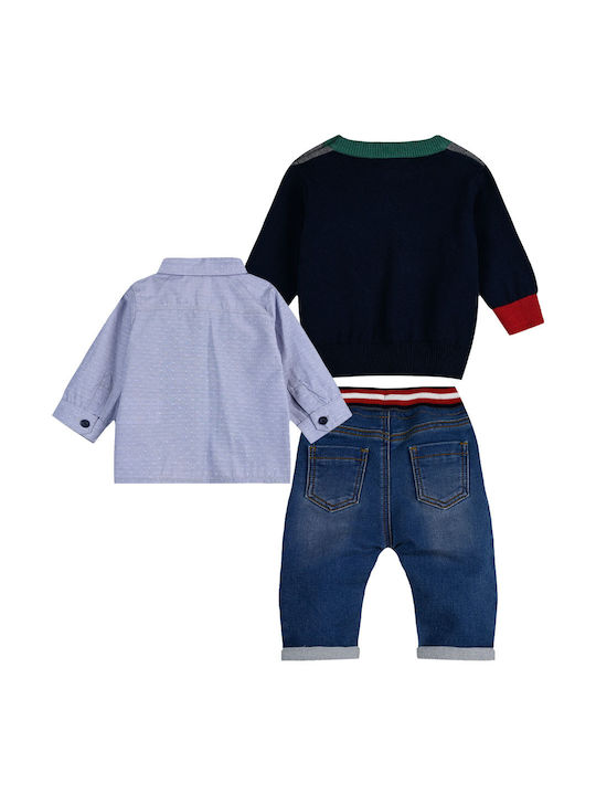 Energiers Kids Set with Pants Winter 3pcs Blue