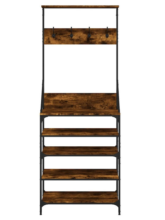 vidaXL Cuier de podea Maro 70x34x184cm