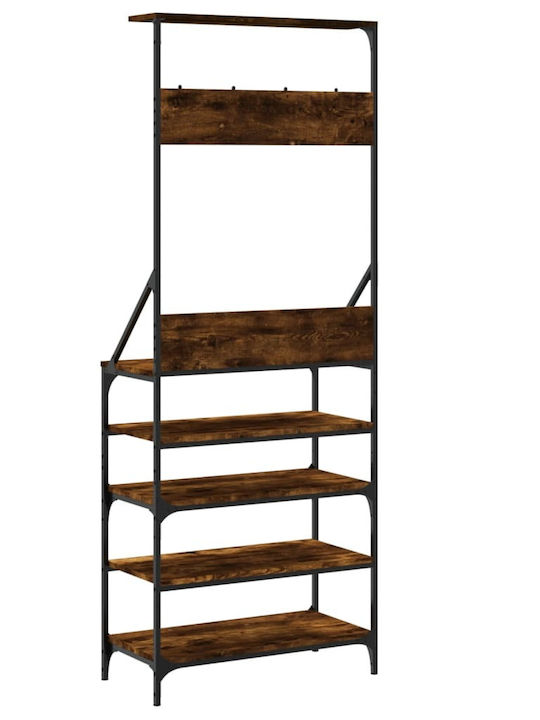 vidaXL Cuier de podea Maro 70x34x184cm