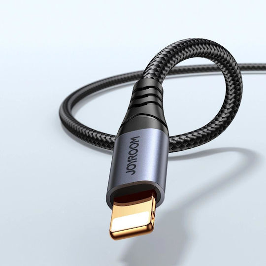 Joyroom SY-A06 3.5mm to Lightning Cable Μαύρο 1.2m