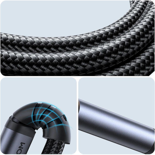 Joyroom SY-A06 3.5mm to Lightning Cable Μαύρο 1.2m