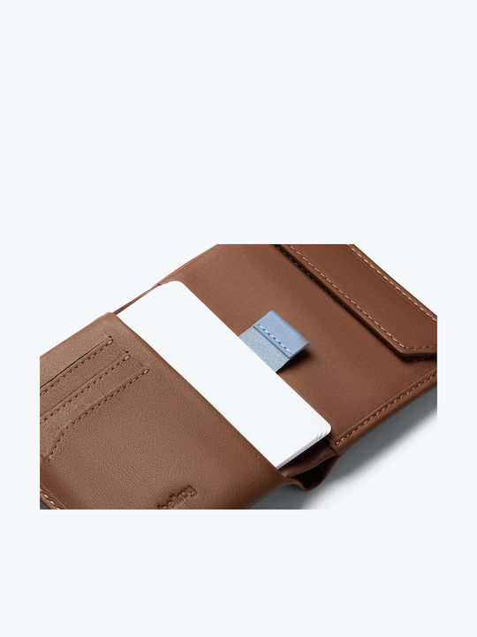 Coin Wallet Leather Men's Wallet with RFID Brown